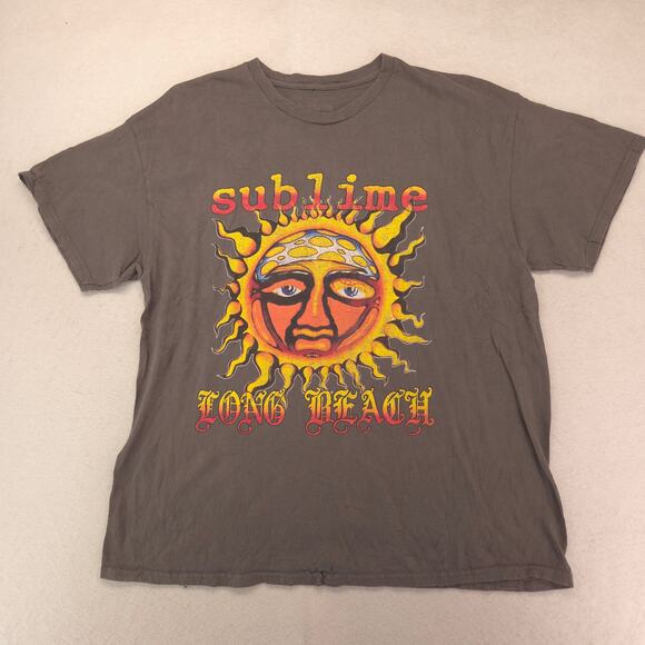 Sublime Band Short Sleeve Crew Neck Graphic Shirt Mens Size Extra Large XL Gray - Picture 2 of 9